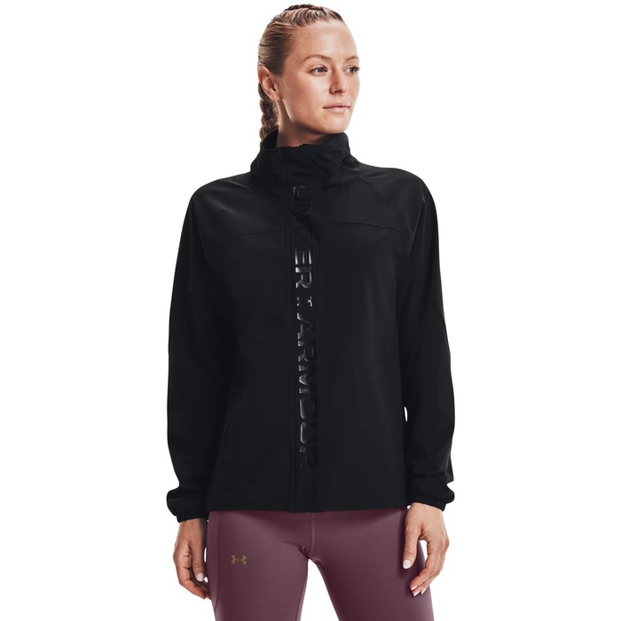 Ветровка женская Under Armour Rush Woven Fz Jacket, размер 44-46   (1368738-001) - Фото 1