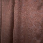 Штора портьерная Witerra Водевиль 190x275см, шоколад, блэкаут, пэ100% - Фото 4