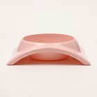 Миска пластиковая, 19,5 х 16,8 х 5 см, розовая - Фото 3