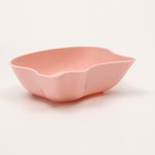 Миска пластиковая 12,5 х 12,5 х 4 см, розовая - Фото 1