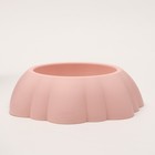 Миска пластиковая 21 х 21 х 6 см, розовая - Фото 3