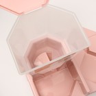 Комплекс: контейнер для корма, поилка-непроливайка 500 мл, 33 х 27 х 34 см,  розовый - Фото 5