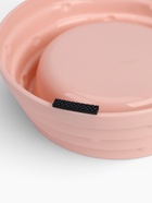 Миска двойная, 25×14×5 см, на пластиковом основании, металл, розовая  (артикул 7333819)  большой выбор товаров оптом и в розницу по низким ценам с доставкой