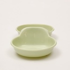 Миска двойная для животных, 24 см × 11.5 см × 3 см, пластик, зелёная - Фото 5