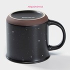 Кружка Доляна «Клео», 330 мл, керамика, чёрная - Фото 3