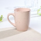 Кружка керамическая Доляна «Марион», 340 мл, цвет бежевый - Фото 2