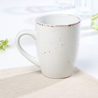 Кружка керамическая Доляна «Марион», 340 мл, цвет белый - Фото 2