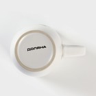 Кружка Доляна «Кот белый», 400 мл, керамика, белая - Фото 4