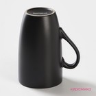 Кружка Доляна «Кот чёрный», 400 мл, керамика, цвет чёрный - Фото 2