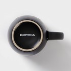 Кружка Доляна «Кот чёрный», 400 мл, керамика, цвет чёрный - Фото 4