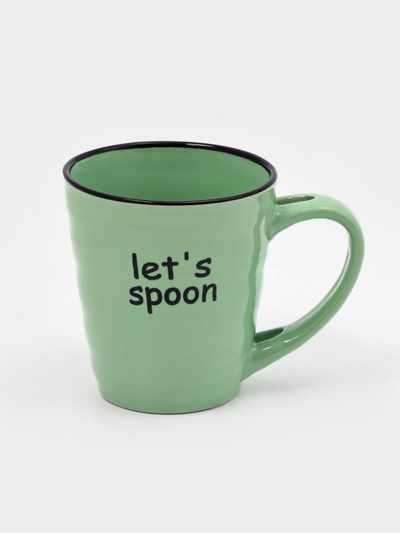 Кружка Доляна «Ноель», 280 мл, керамика, зелёная