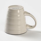 Кружка Доляна «Ноель», 280 мл, с ложкой, керамика, бежевая - Фото 4