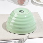 Салатник керамический Доляна «Ноель», 530 мл, цвет зелёный - Фото 2