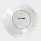 Салатник Доляна «Горошек», 580 мл, керамика, цвет мятный - Фото 4