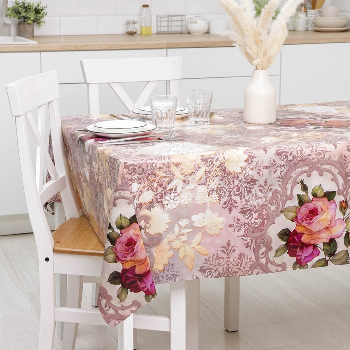 Клеёнка на стол Доляна «Лира», на нетканой основе, ширина 137 см, толщина 0.8 мм, рулон 20 м - Фото 1