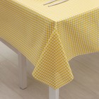 Клеёнка на стол на нетканой основе Доляна «Крап», рулон 20 метров, ширина 137 см, общая толщина 0,2 мм, цвет жёлтый - Фото 2