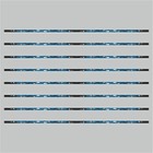 Наклейка-молдинг "Узкий", синий, 100 х 1 х 0,1 см, комплект 8 шт - фото 109251701