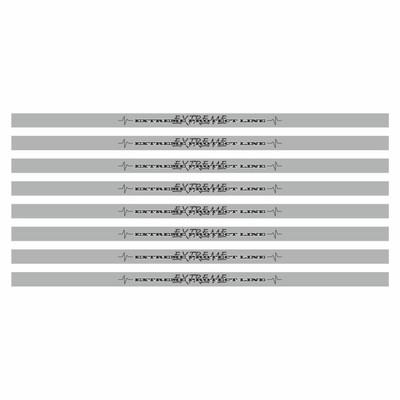Наклейка-молдинг широкий "EXTREME PROTECT LINE", серый, 100 х 4 х 0,1 см, комплект 8 шт