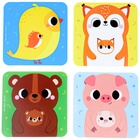 Пазлы мягкие для малышей Крошка Я «Кто чей малыш?», 8 пазлов, от 1 года - Фото 6