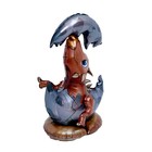 Воздушный шар фольгированный 20" «Динозавр в скорлупе», под воздух - Фото 2