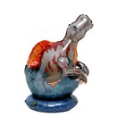 Шар воздушный фольгированный 20" «Тираннозавр в скорлупе», фигура, на подставке, под воздух - фото 31029123