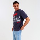 Футболка мужская MINAKU цвет темно-серый, р-р 54 - фото 48468999