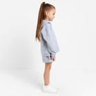 Костюм детский (толстовка, шорты) KAFTAN "Basic line", рост 98-104, цвет серый - Фото 2
