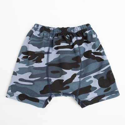 Трусы-боксеры для мальчика, цвет серый/камуфляж, рост 98-104 см