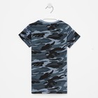 Футболка для мальчика, цвет серый/камуфляж, рост 92-98 см - фото 37435319