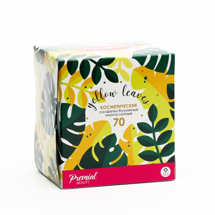 Салфетки «Premial» косметические 2-слойные в коробке Нон стоп, 70 шт. МИКС - Фото 1