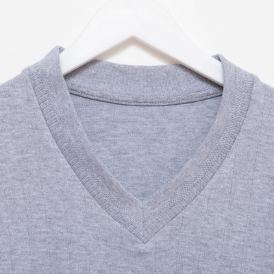 Комплект термо мужской (фуфайка, кальсоны) цвет серый меланж, р-р 50-52