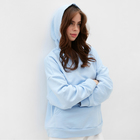 Худи женское MINAKU: Casual Collection цвет голубой размер 42-44 - фото 78445