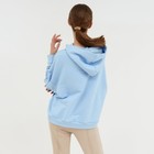Худи женское MINAKU: Casual Collection цвет голубой размер 46-48 - фото 58483