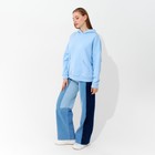 Худи женское MINAKU: Casual Collection цвет голубой размер 50-52 - Фото 6