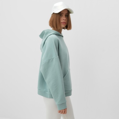 Худи женское MINAKU: Casual Collection цвет мятный, размер 42-44