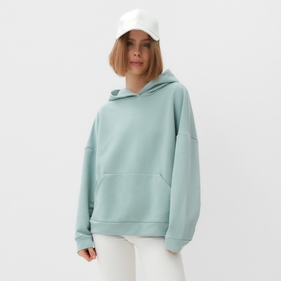 Худи женское MINAKU: Casual Collection, цвет мятный, размер 46-48