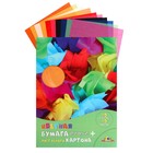 Бумага цветная тишью А4, 10 цветов, 10 листов "Цветное ассорти", обложка мелованный картон, ВД-лак, плотность 25 г/м² - фото 9565002