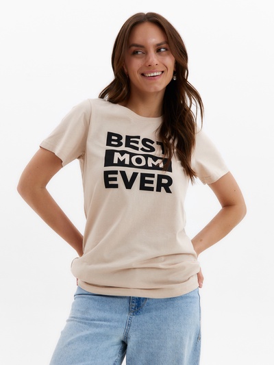 Футболка женская KAFTAN Ever р. 48-50, бежевый