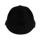 Шлем для верховой езды, бархат, одноразмерный, черный - Фото 3