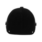 Шлем для верховой езды, бархат, одноразмерный, мягкий подклад, черный - Фото 5