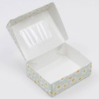 Коробка кондитерская, упаковка, «Ромашки», 10 х 8 х 3.5 см - Фото 3