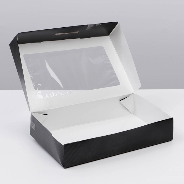 Коробка кондитерская складная, упаковка «Настоящему мужчине», 23 февраля, 20 х 12 х 4 см - фото 1905928000