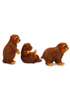Садовая фигура из полистоуна «Мишки бурые», 42×18×24 см, набор 3 шт. - Фото 5