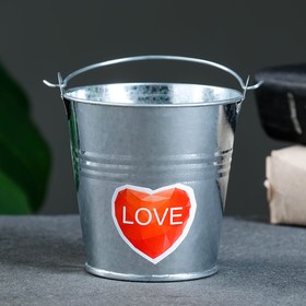

Кашпо-ведерко "LOVE" 8,5х8,5х7,5см