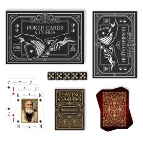 

Подарочный набор 2 в 1 «Poker cards and cubes», 54 карты, кубики
