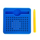 Планшет магнитный для рисования, 96 отверстий, синий - Фото 4