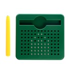 Планшет магнитный для рисования, 96 отверстий, зелёный - фото 6540104