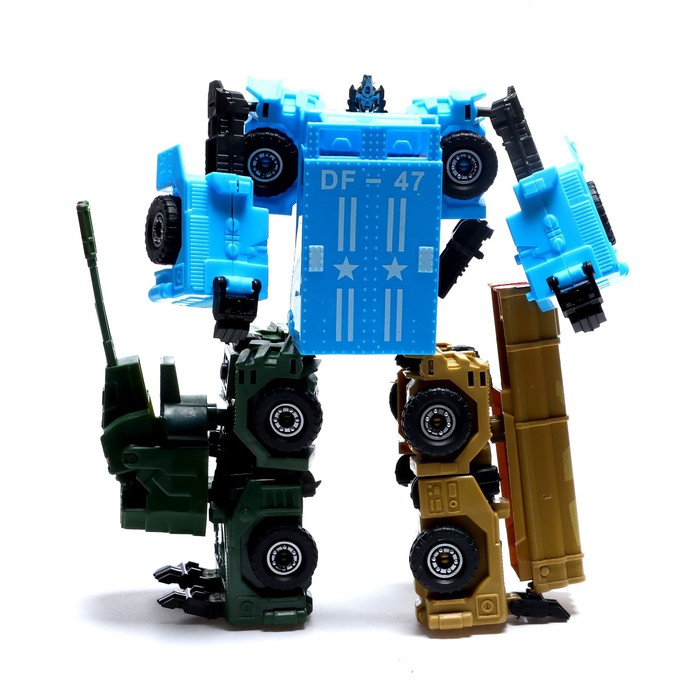 Набор роботов «Военный отряд», трансформируются, 3 штуки, собираются в 1 робота 52867