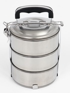 Ланч бокс TAKE IT EASY «Альструп», 2.1 л, 3 уровня, нержавеющая сталь, серебристый - Фото 1