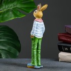 Фигура "Заяц Шелдон" серый свитер, 26см - фото 24314120